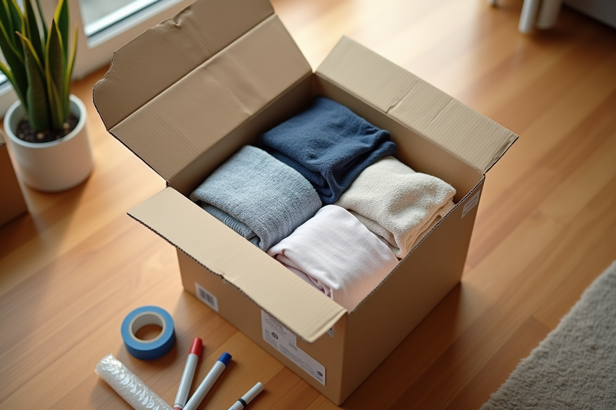déménagement cartons